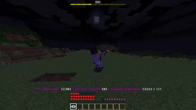 JOTARO vs DIO in Minecraft | Time Stop DLC for JoJo New World Datapack смотреть онлайн