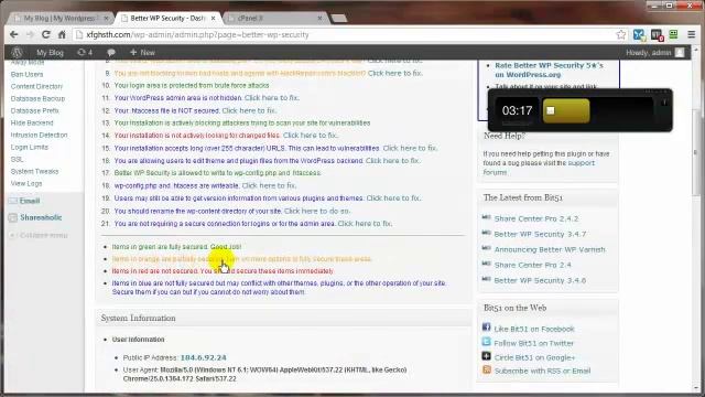 WP Security Video 10 - Configure BWS plugin смотреть онлайн