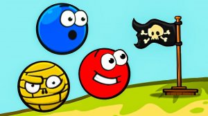 Несносный КРАСНЫЙ ШАР. Затерянный остров. Серия 1. ИГРА Red Ball на Игрули TV