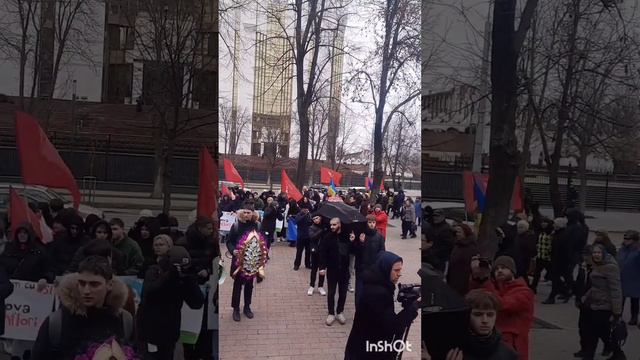 Кишинёв.ПРОТЕСТ ПАРТИИ "ВОЗРОЖДЕНИЕ" в прошлый четверг(15.02.24). смотреть онлайн