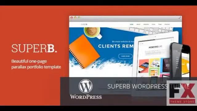 Preview Superb - Responsive One-Page WordPress Theme TForest смотреть онлайн