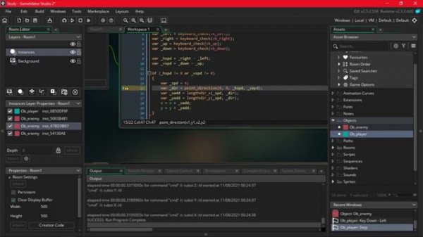 20. Движение персонажа(TDS) [Game Maker Studio 2]