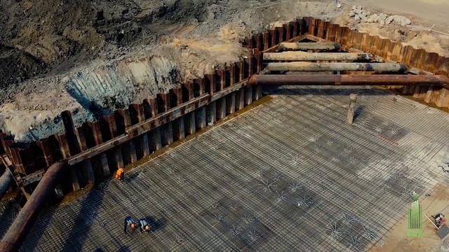 Шпунт. Стройка. Погружение шпунта. смотреть онлайн