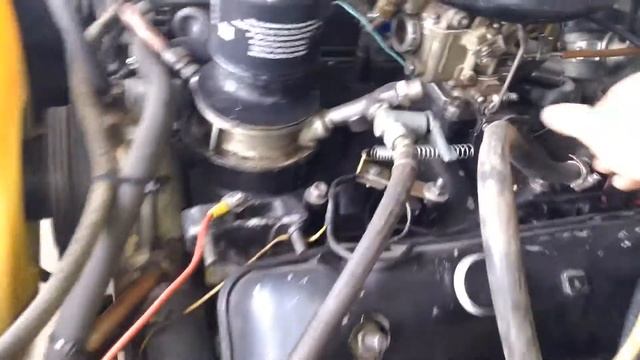 Работа мотора газ53 V8  в моей волге