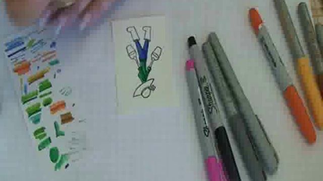 How to get Copic like results with Bic or Sharpie markers смотреть онлайн