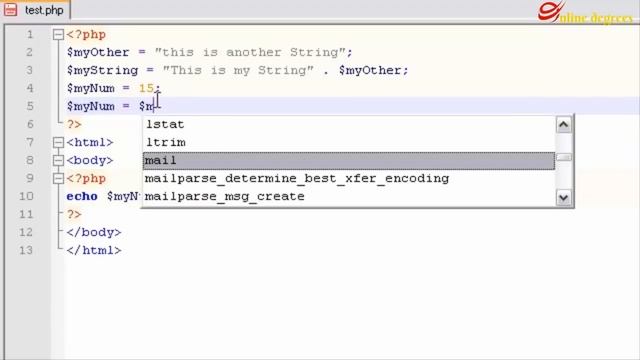 Online Degrees: PHP Online 6 More Variables, Numbers, and Plus Equals Sign смотреть онлайн