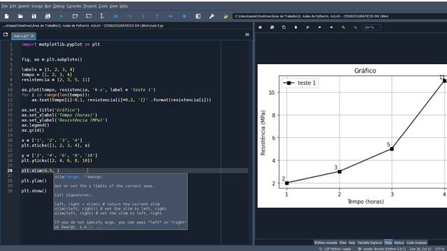 Limite dos Eixos Python (Matplotlib) - AULA 5 смотреть онлайн