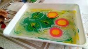 Рисование на воде Эбру