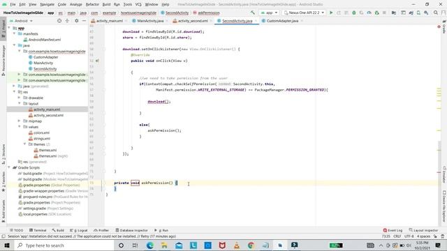 Download & Share URL IMAGES || GridView & BaseAdapter Android Studio || Glide Library смотреть онлайн