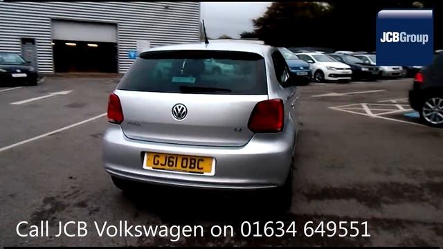 2011 Volkswagen Polo Hatch Match 1.4l Reflex Silver Metallic GJ61OBC for sale at JCB VW Medway смотреть онлайн