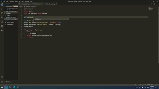 ROS Tutorial 5: Writing a ROS Subscriber (Python) смотреть онлайн