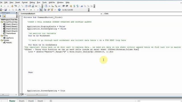 Excel VBA Consolidate data from many worksheets into Master Sheet смотреть онлайн