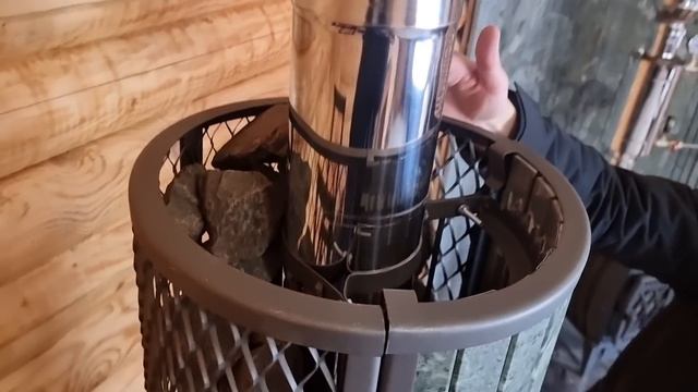 Атмосфера "Двустволка". Новая чугунная, незаливаемая банная печь: две закрытые каменки из нержавейк смотреть онлайн