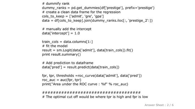 PYTHON : Roc curve and cut off point. Python смотреть онлайн