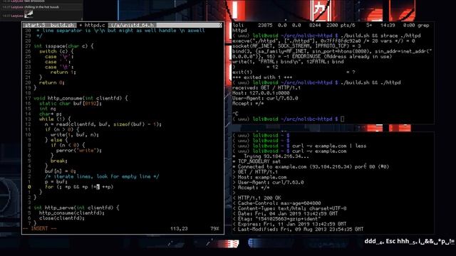 writing a 5kb http server without libc смотреть онлайн