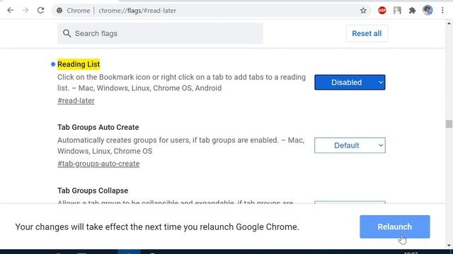 как убрать список для чтения Google Chrome смотреть онлайн