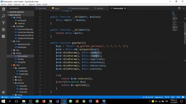 PHP Mini3 Subida de archivo, StoreProcedure postgres, manejando tablas detalle parte 1 смотреть онлайн