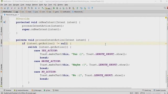 NOTIFICATION WITH ACTION BUTTONS ANDROID смотреть онлайн