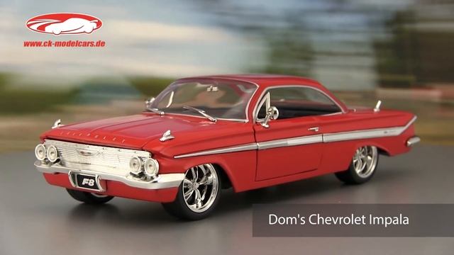 ck-modelcars-video: Dom's Chevrolet Impala Fast and Furious 8 2017 Jada Toys смотреть онлайн