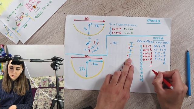 Реглан снизу #5. Расчеты переда в реглане и расчеты V-образного выреза смотреть онлайн
