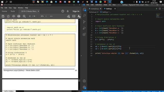 Praktikmum Pemograman Lanjut || Python BAB 8 || Modul Dalam Python смотреть онлайн