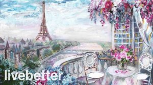 Кафе Париж романтическая французская романтическая традиционная инструментальная музыка,