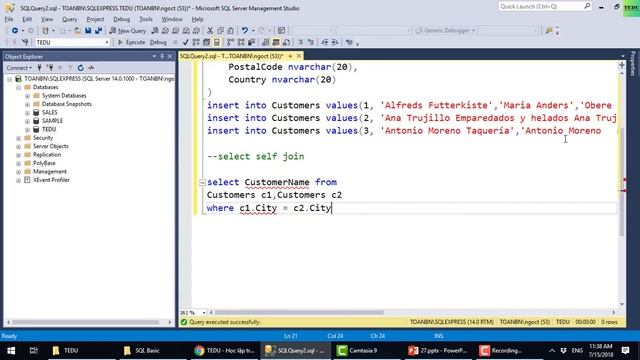 SQL căn bản - Bài 27: SELF JOIN смотреть онлайн