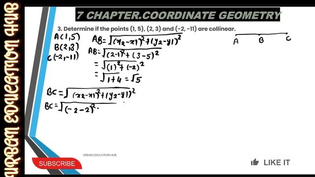 10 class CBSE NCERT maths solutions 7 Coordinate Geometry 7.1 Q-3 !! Distance, section formula!! смотреть онлайн