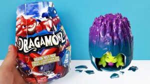 Как приручить дракона из DRAGAMONZ? Сюрпризы ИГРУШКИ карточная игра! Surprise Dragons toys unboxing