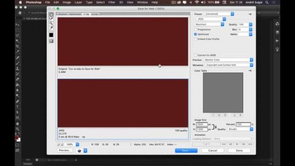 Cores erradas no Save For Web do Photoshop, veja como corrigir
