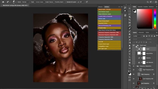 High end retouching in capture one and photoshop + Free Lut смотреть онлайн