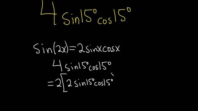 Find the Exact Value of 4sin(15)cos(15) смотреть онлайн