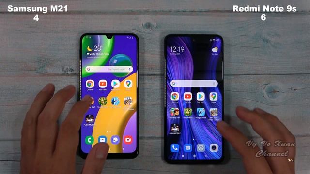 Samsung Galaxy M21 vs Xiaomi Redmi Note 9s | SpeedTest and Camera comparison смотреть онлайн