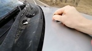 Замена штатных форсунок лобового стекла на веерные Toyota