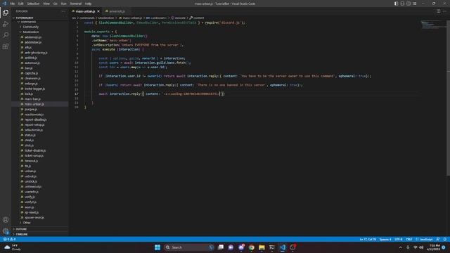 [NEW] - How to make a MASS UNBAN COMMAND for your discord bot! || Discord.js V14 смотреть онлайн