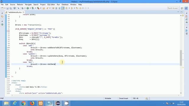 PHP Web Application Part 8 - PHP OOP Delete Data смотреть онлайн