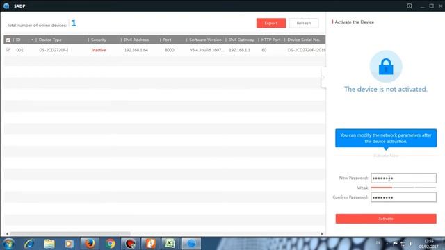 How To Activate Hikvision IP Camera With SADP Tool