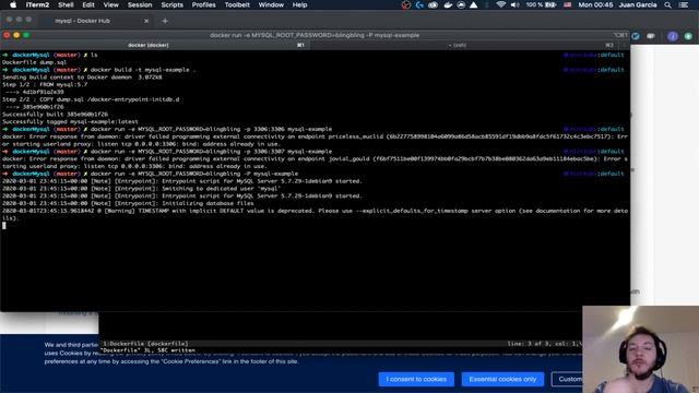Mysql dump in a Docker container: Hands on with JotaonCode смотреть онлайн