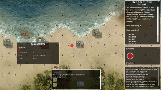 Lock 'n Load Tactical Digital - Heroes of the Pacific, Red Beach, Red Playthrough Part 1 смотреть онлайн