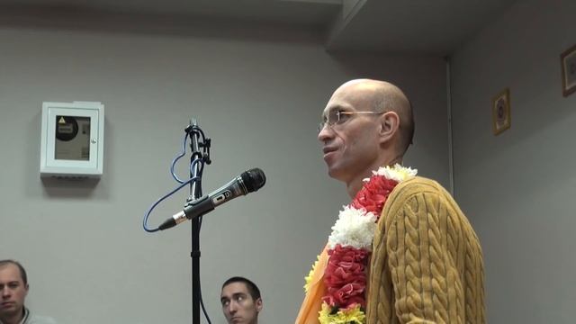 Лекция Бхакти Бхагаватамрита Кешава махараджа, центр 