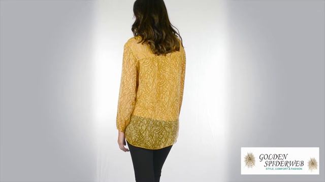 Lace Velour Silk Top ( Mustard ) смотреть онлайн