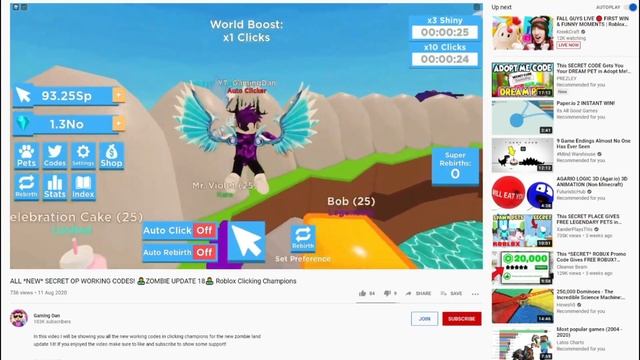 ALL NEW *ALIEN* UPDATE CODES! ?Mining Champions Roblox? смотреть онлайн