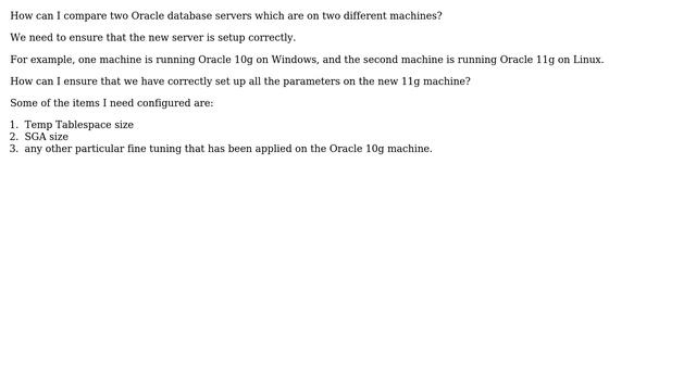 How do I configure a new Oracle 11g instance to match the configuration of the old Oracle 10g... смотреть онлайн