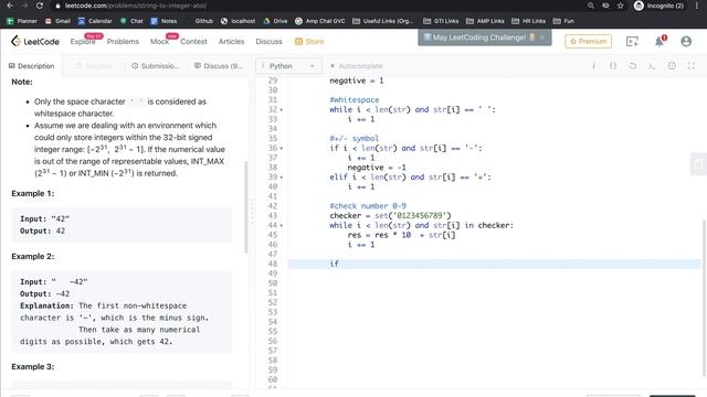 Google Engineer Explains - LeetCode #8 - String to Integer (atoi) - Solution (Python) смотреть онлайн