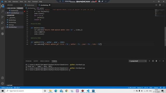 Bookstore Manager with Tkinter and mysql Part 5 |Python to AIML and DataScience|Code with Lakshit#8 смотреть онлайн