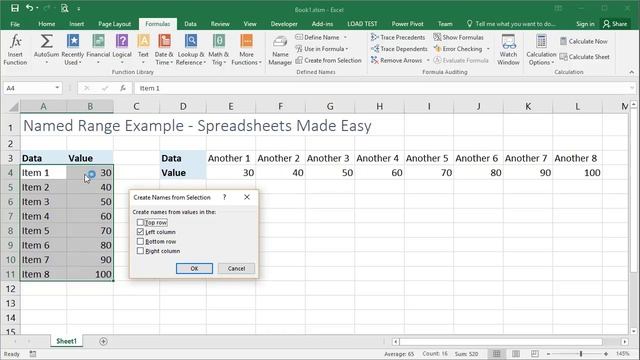 Set Multiple Named Ranges at the Same Time in Excel смотреть онлайн