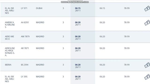 27.11.2022.Запланированные рейсы из аэропорта Бен Гурион, Израиль.Departures from Ben Gurion.TLV смотреть онлайн