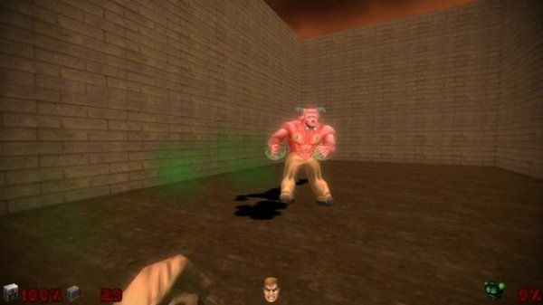 Doom 2 - Doomsday Engine x64 with 3D Models TestMap