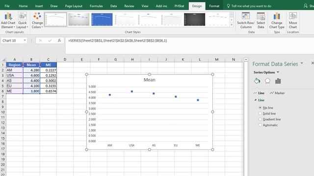 Adding confidence intervals to a scatter plot in Excel 2016 смотреть онлайн