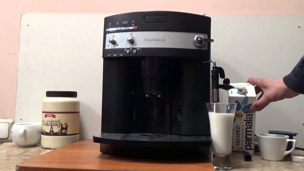 Автоматический капучинатор на Delonghi ESAM 3000 Magnifica смотреть онлайн